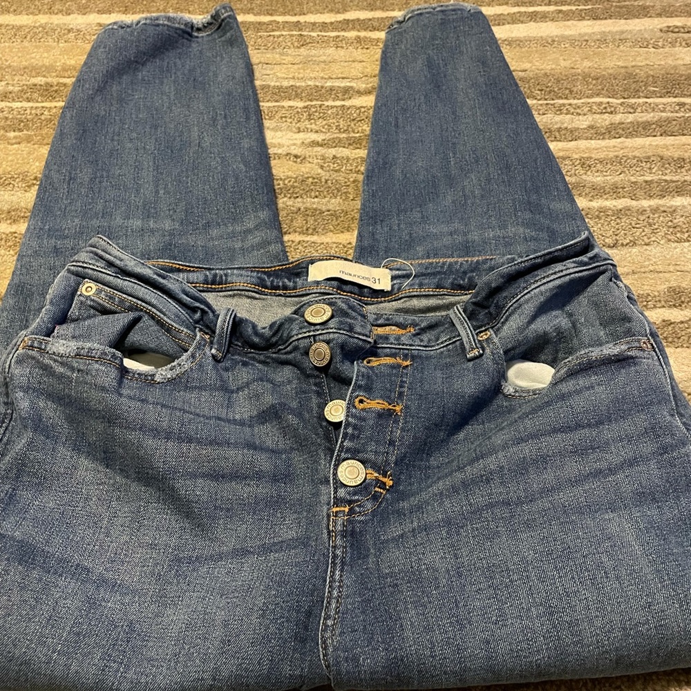 Button fly jeans